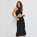 Versatile top and mermaid line skirt with strings - GINAKIM